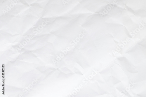White wrinkled paper texture for background design