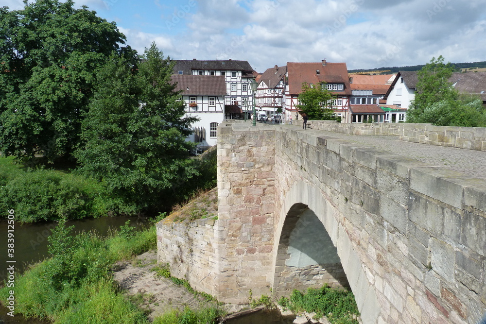 Melsungen Brückenbogen Bartenwetzerbrücke Steinbrücke Fulda