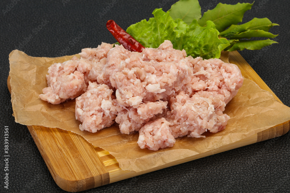 Homemade pork minced meat for cooking Homemade pork minced meat for cooking