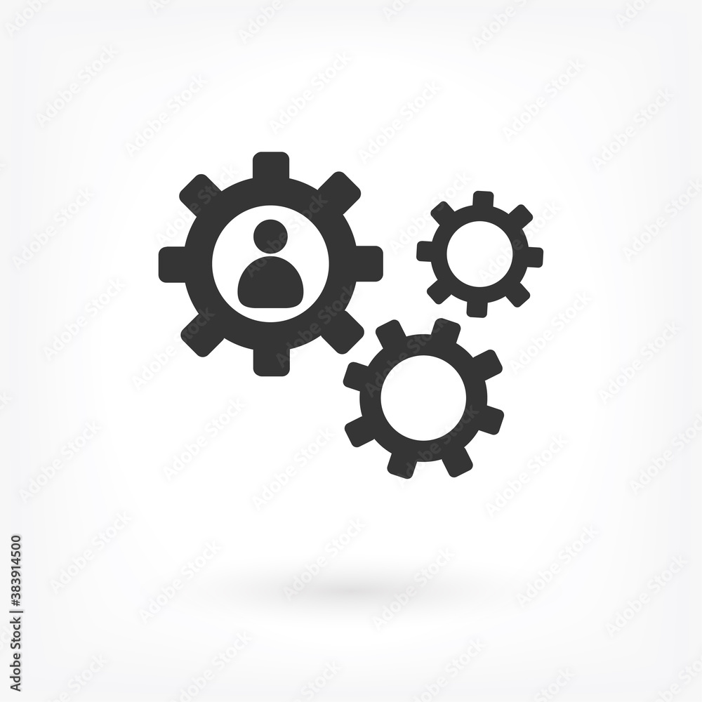 human settings icon vector . Lorem Ipsum Illustration design human settings icon vector . Lorem Ipsum Illustration design