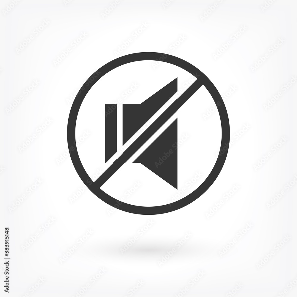 sound off icon vector . Lorem Ipsum Illustration design sound off icon vector . Lorem Ipsum Illustration design