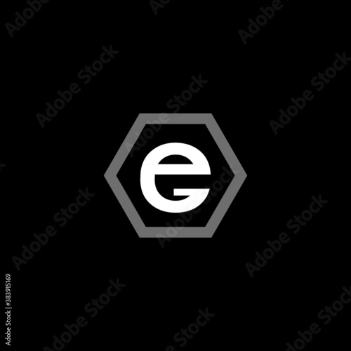 Alphabetic Letter logo E.