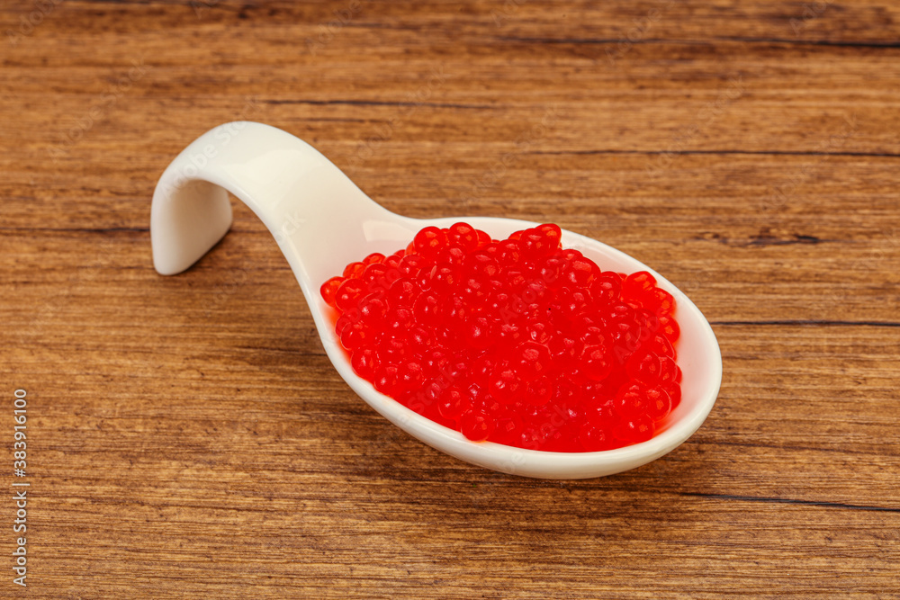 Red salmon caviar in the bowl Red salmon caviar in the bowl