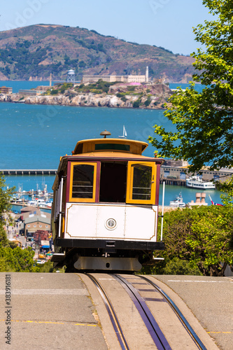 Fotografi San francisco Hyde Street Cable Car California