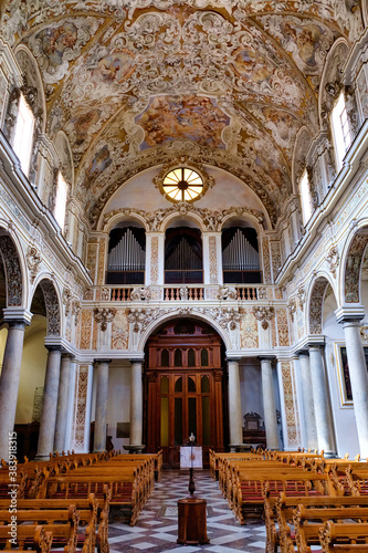 Interior of the Mazara del Vallo cathedral Trapani Sicily Italy © Paolo Borella