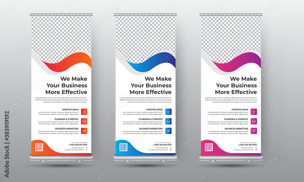 Business corporate roll up banner templates Business corporate roll up banner templates