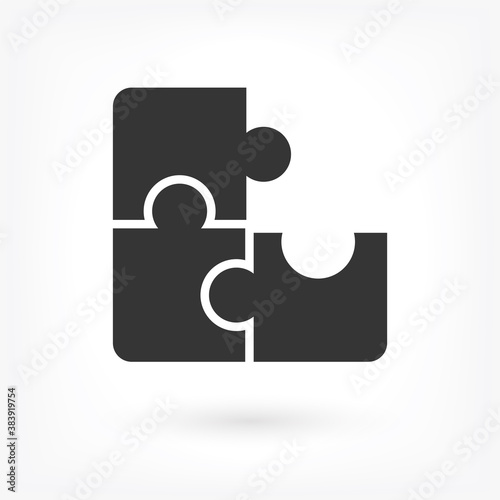 Vector icon puzzles 10 EPS . Lorem Ipsum Illustration design