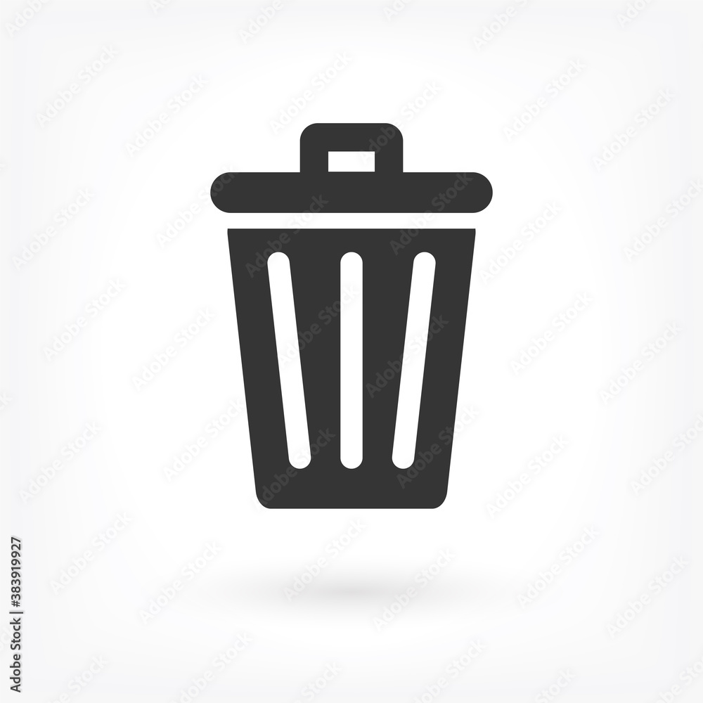 vector icon trash can . Lorem Ipsum Illustration design vector icon trash can . Lorem Ipsum Illustration design