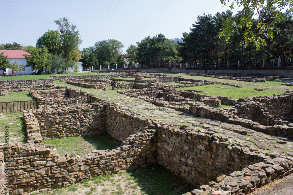 Excavations of an ancient settlement