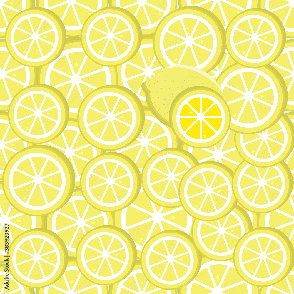 Seamless lemon pattern - citrus illustration. Seamless lemon pattern - citrus illustration.