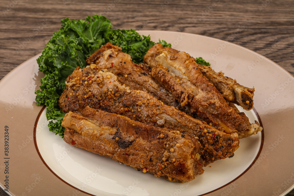 Stewed pork ribs with spices Stewed pork ribs with spices