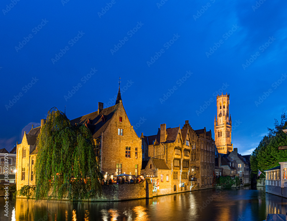 Long shuttertime pics of world famous Bruges in Belgum flanders.  Pictures like postcards