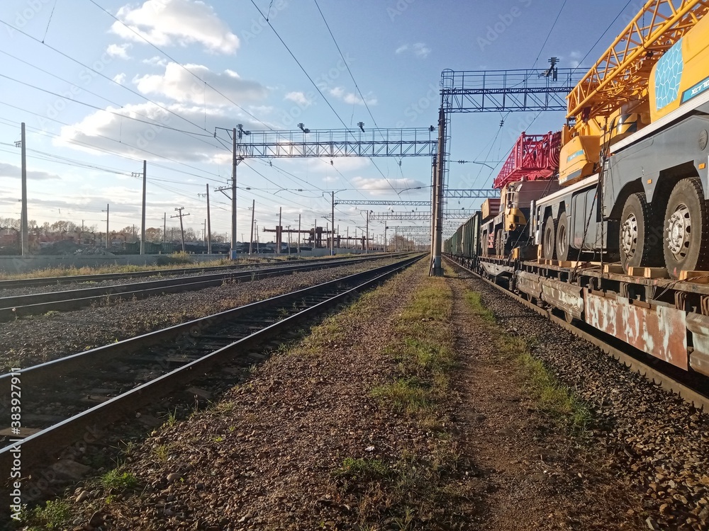 Obraz premium train on station