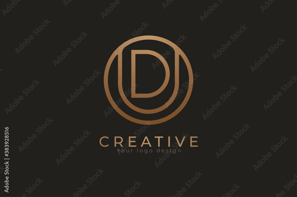 Abstract initial letter D and U logo, usable for branding and business logos, Flat Logo Design Template, vector illustration Abstract initial letter D and U logo, usable for branding and business logos, Flat Logo Design Template, vector illustration