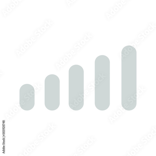 Isolated volume icon on a white background. Speaker volume mark icon. Simple sign audio volume vector icon.