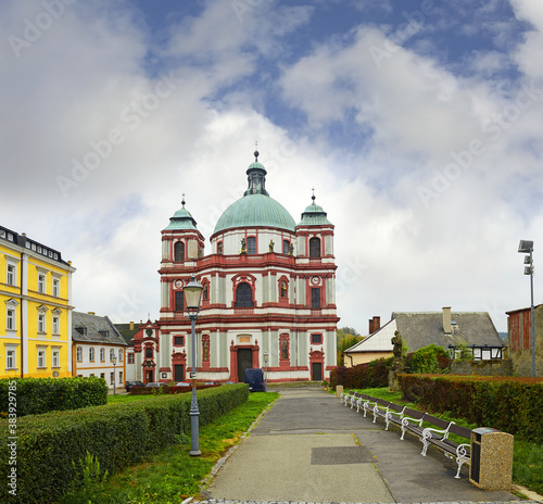 Minor Basilica of St. Lawrence and St. Zdislava, Jablonne v Podjestedi, Bohemia, Czech Republic photo