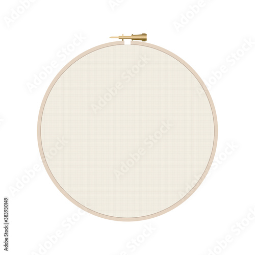 Embroidery Hoop, Needle Felting Kit, Craft Sewing Hobby, Needle and Sewing Kit, Embroidery Template, Cross Stitching Kit, Vector Illustration Background