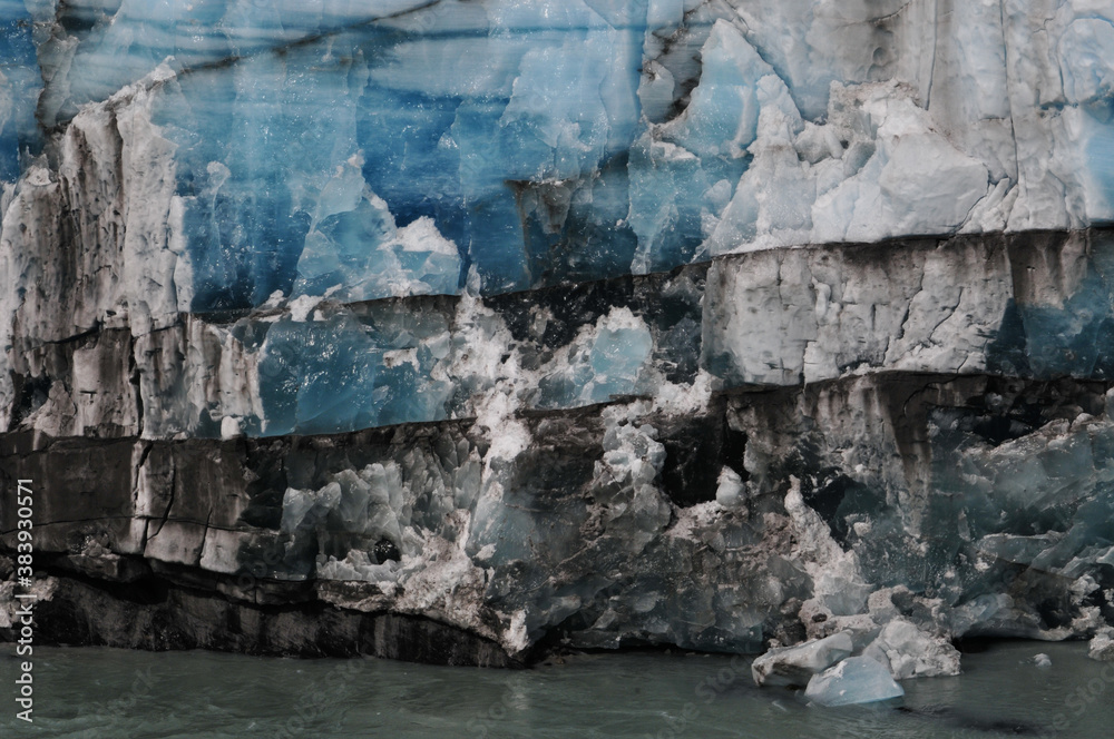 Fototapeta premium Acercamiento del Hielo del Glaciar