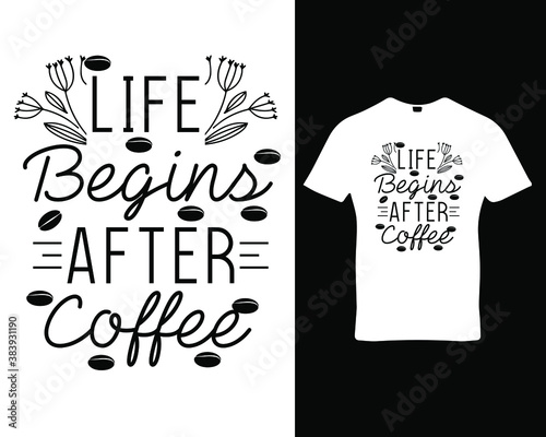 Coffee quote typography t-shirt,banner,poster,cards,cases,cover design template vector.