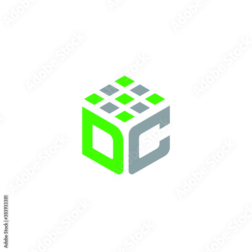 DC Letter Event Company Logo and Branding vector Editable and Website Favicon