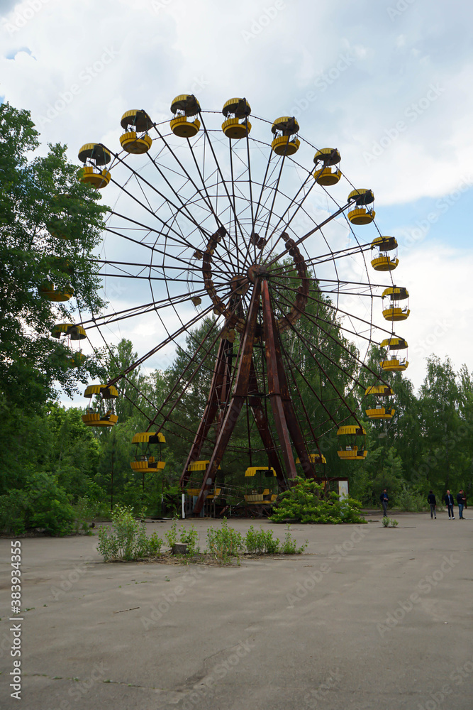 Chernobyl Kiev Ukraine - the powerplant and the abandon city Pripyat. The power of the nuclear power - disaster.