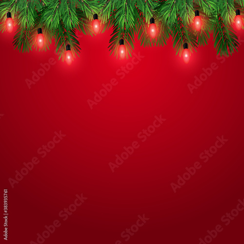 Christmas  New Year illustration. Greeting card. For web design  print  vector. Art.