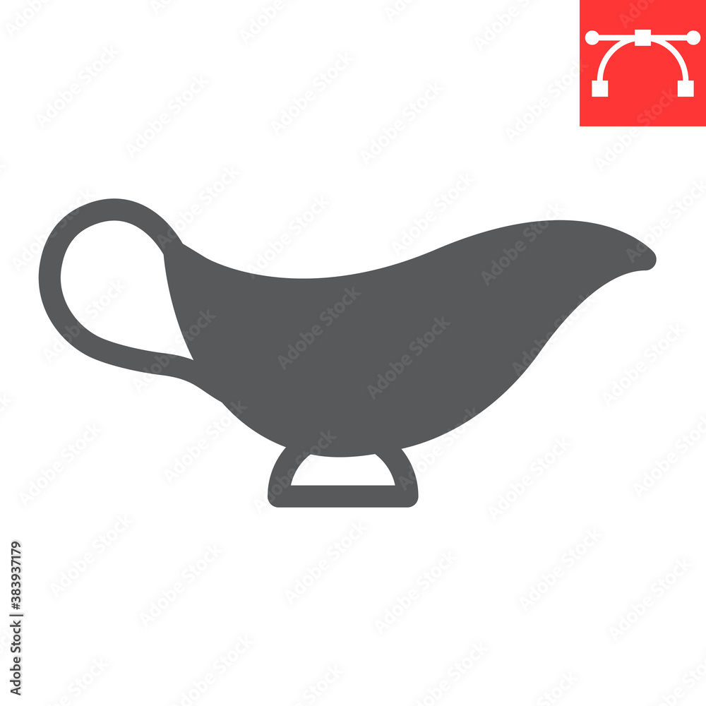 Gravy boat glyph icon, kitchen and bowl, sauce boat sign vector graphics, editable stroke solid icon, eps 10. Gravy boat glyph icon, kitchen and bowl, sauce boat sign vector graphics, editable stroke solid icon, eps 10.