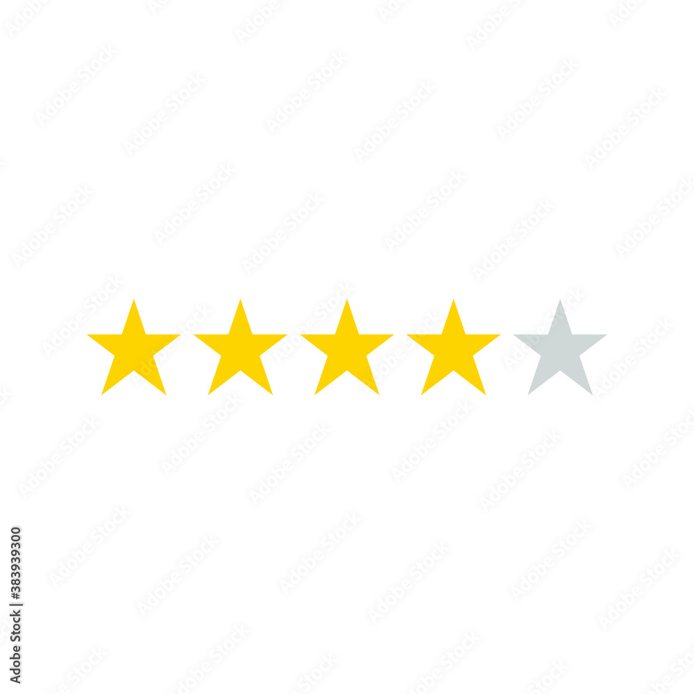 Stars rating icon set. Set of Gold star icons isolated on a blank background. eps 10 Stars rating icon set. Set of Gold star icons isolated on a blank background. eps 10