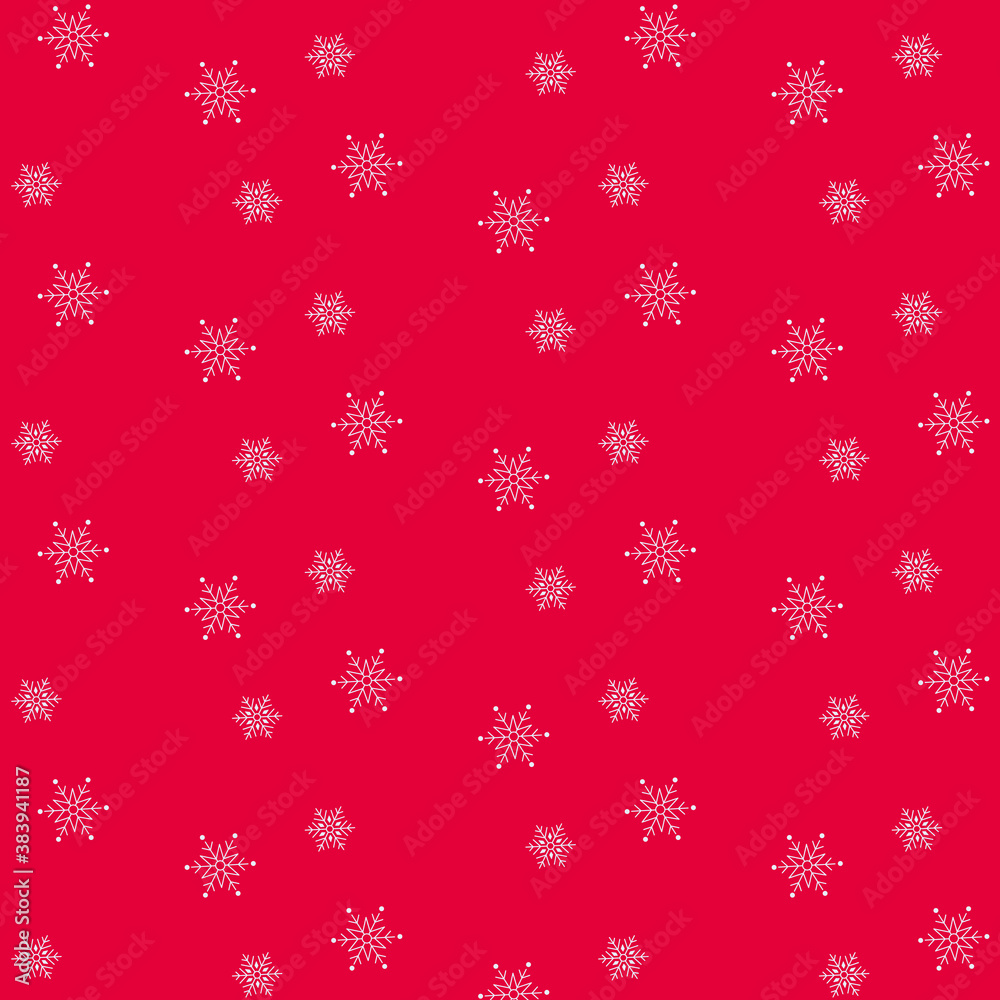pattern on a red background with white snowflakes pattern on a red background with white snowflakes