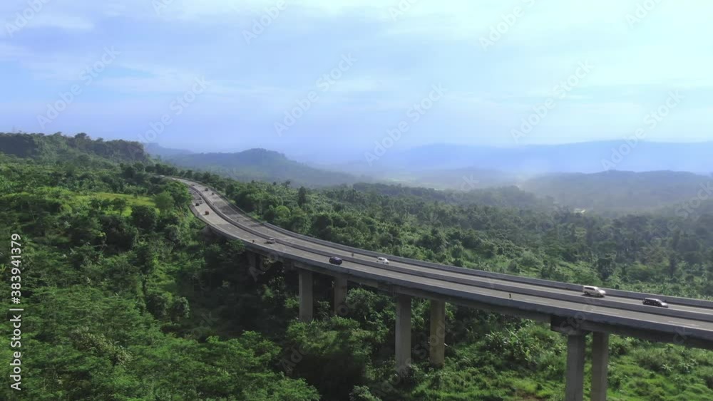 Green Trans Jawa Toll Road Semarang Solo Indonesia HD Stock Footage Green Trans Jawa Toll Road Semarang Solo Indonesia HD Stock Footage