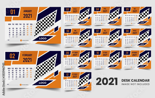 2021 desk calendar, desk calendar template 2021, 2021 corporate desk calendar, 2021 creative desk calendar