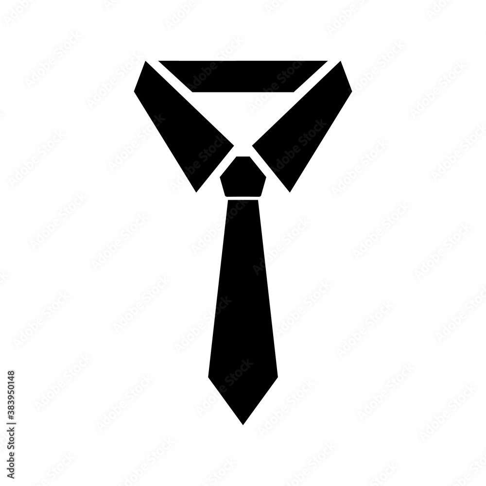 Tie icon, logo isolated on white background