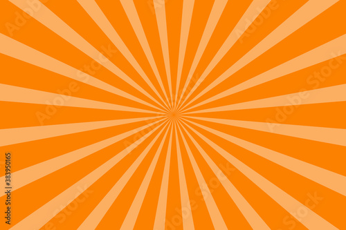 Yellow-orange sunshine colorful vector background. Abstract orange wallpaper for banner, ad, social media and template. Stock vector illustration.
