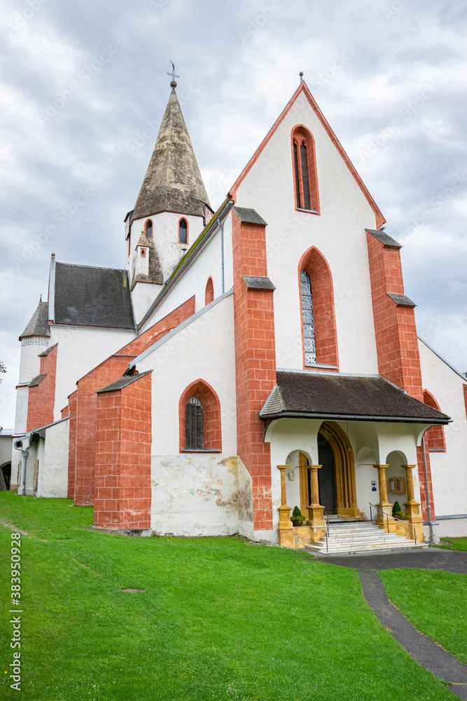 Saint Matthew Church in the historic town of Murau, Austria