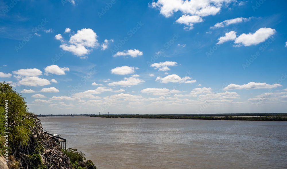 Ruins in the side of Paraná river in Rosario City Ruins in the side of Paraná river in Rosario City