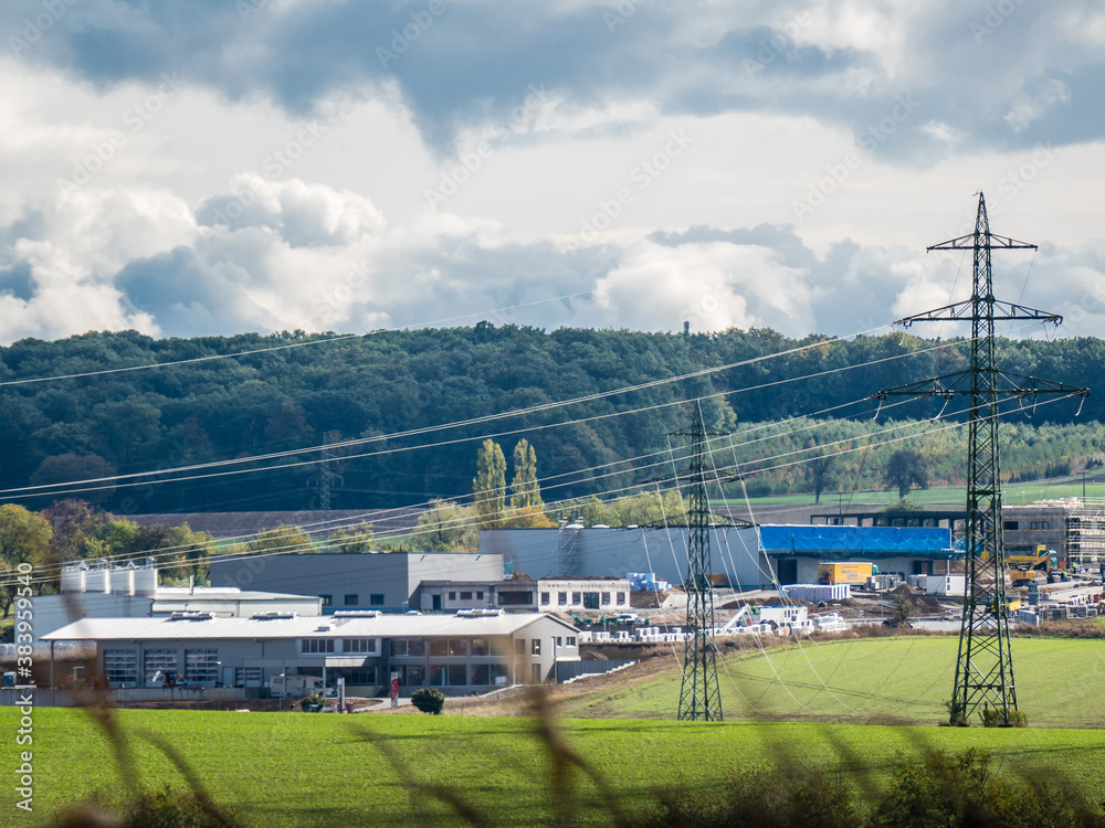 Obraz premium Strommasten einer Überlandleitung