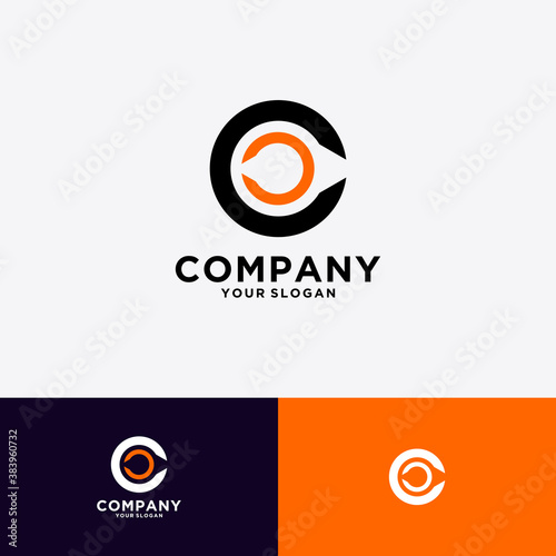 initials C logo for company