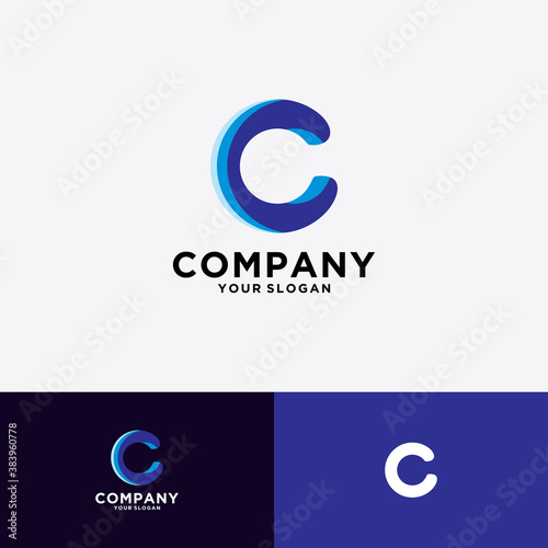 initials C logo for company
