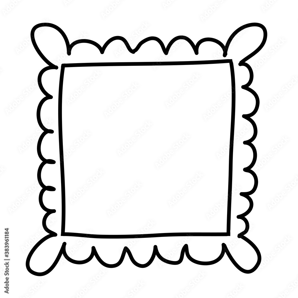 Square Objects Clipart Black And White