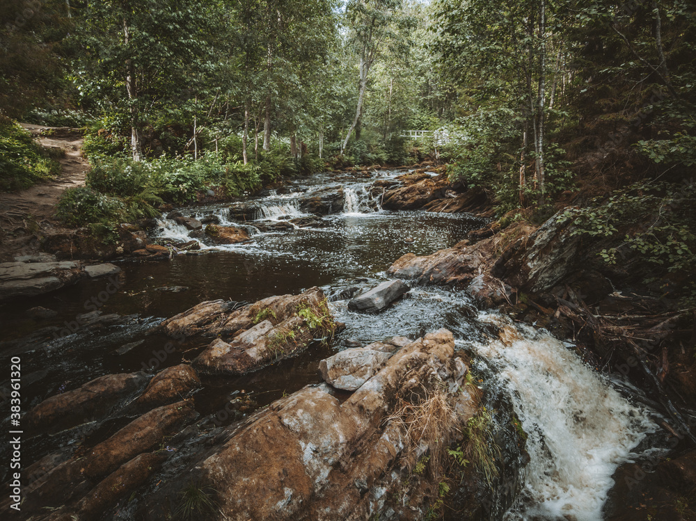 Waterfall White Bridge from the air
