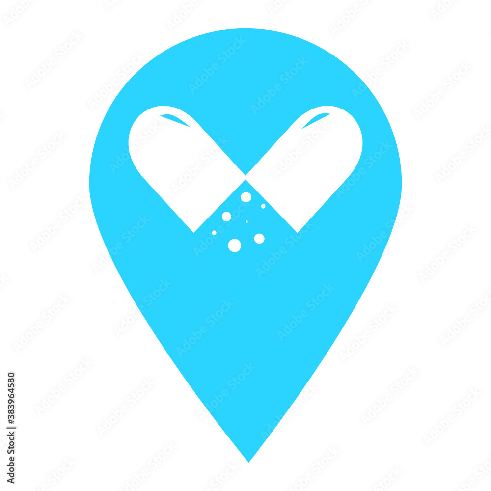 Medicine location map pin icon. Element of map point for mobile concept and web apps. Icon for website design and development, app development. Premium hospital, clinic, pharmacy icon sign Medicine location map pin icon. Element of map point for mobile concept and web apps. Icon for website design and development, app development. Premium hospital, clinic, pharmacy icon sign