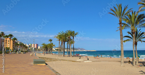 Playa de Villajoyosa, Alicante, España