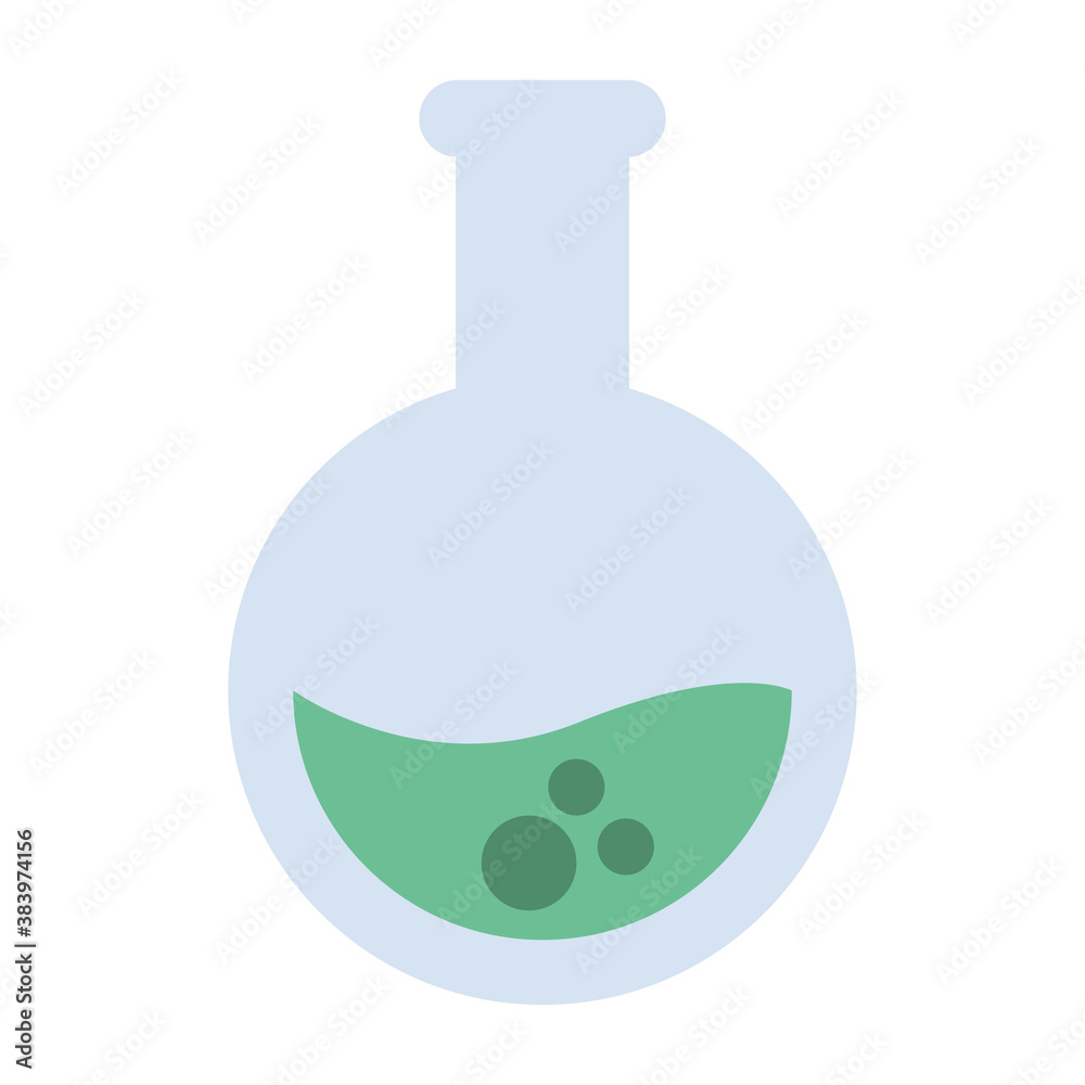 Obraz premium chemistry sphere flask vector design