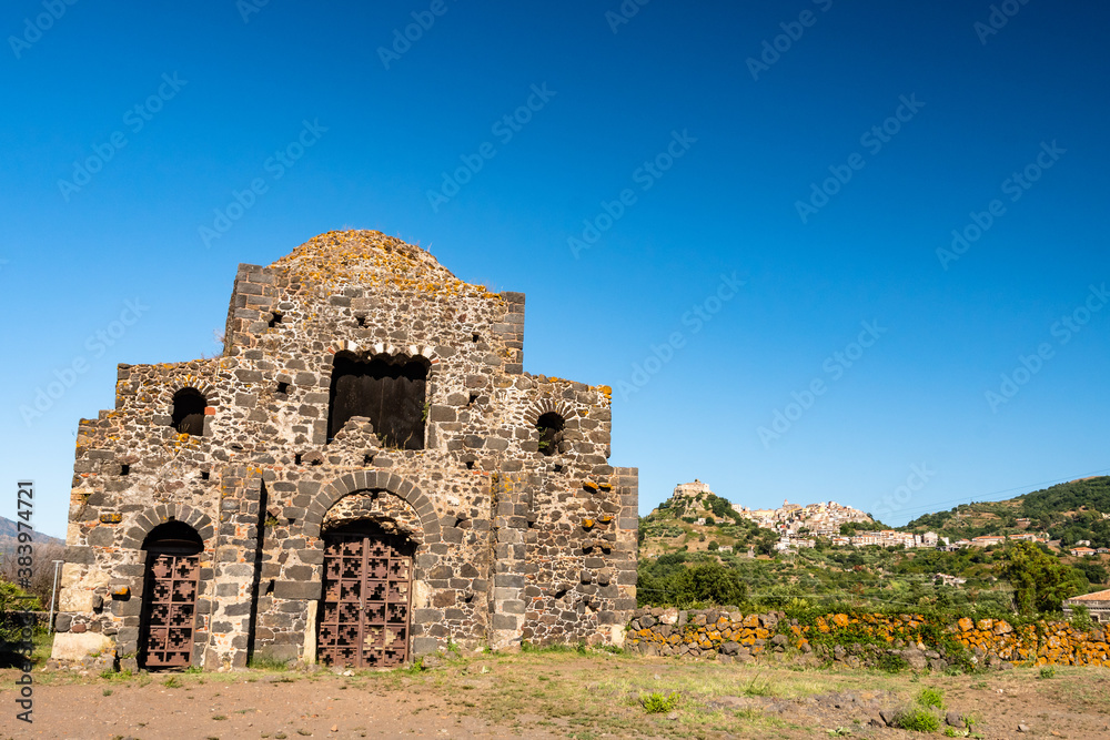 View of Cuba di Santa Domenica near Castiglione di Sicilia