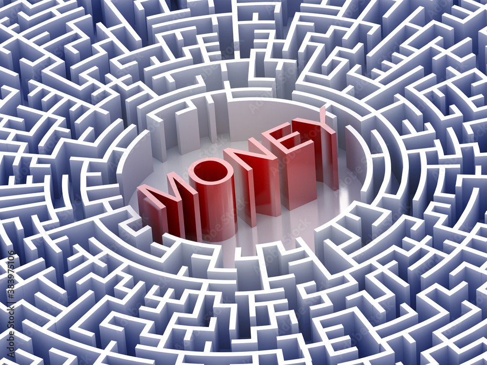 Conceptual maze, challenge and risk metaphor; original 3d rendering Conceptual maze, challenge and risk metaphor; original 3d rendering