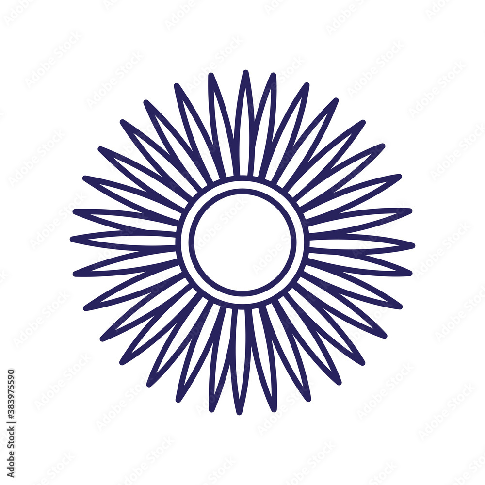 flower line style icon vector design flower line style icon vector design