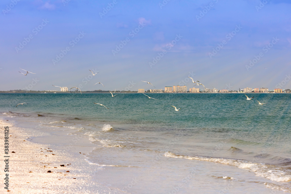 Evening mood at San Carlos Bay, Florida, USA