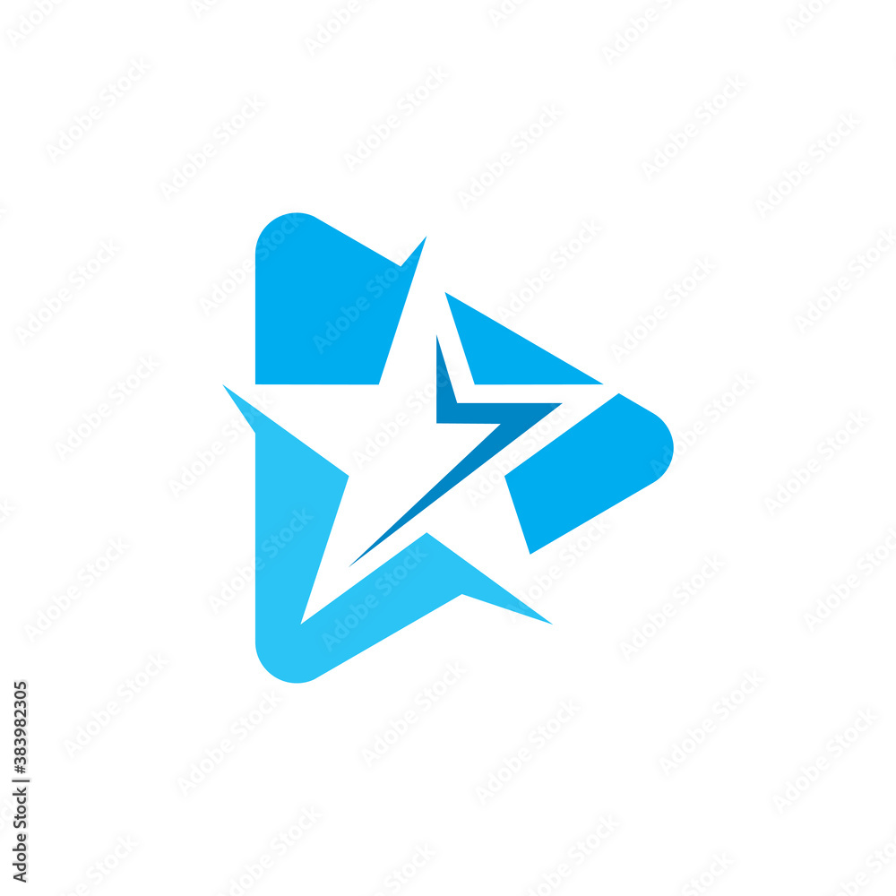 Modern play logo design vector Modern play logo design vector