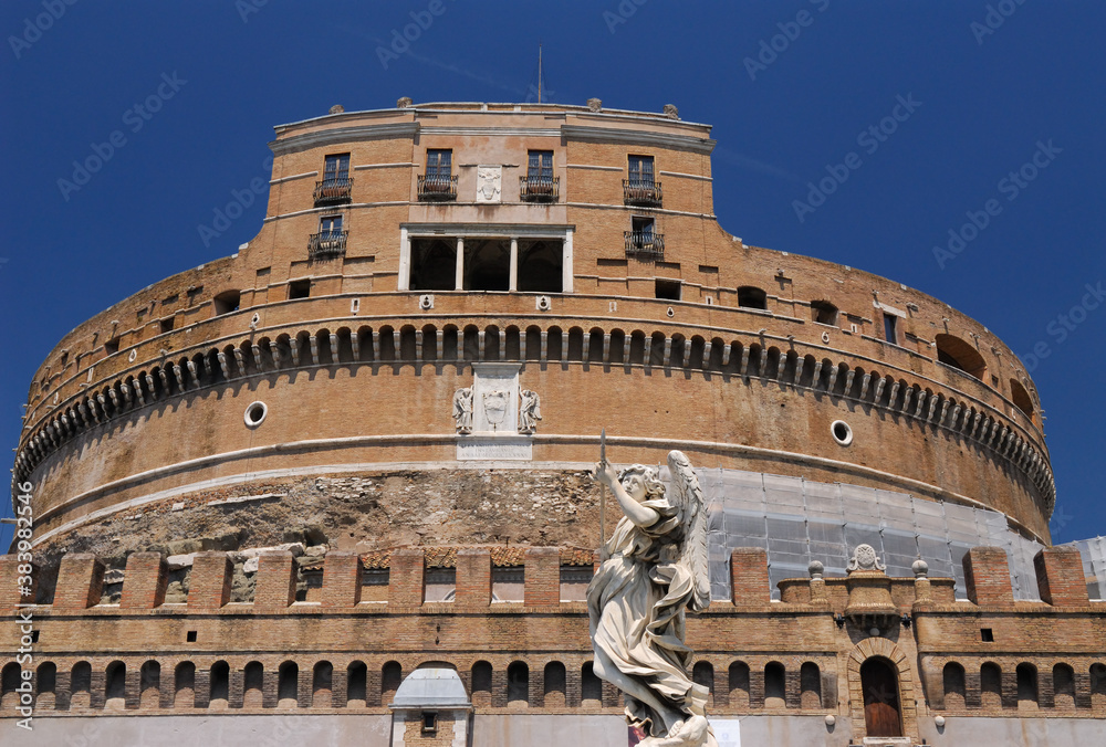 Angel carrying lance at the Mausoleum of Hadrian