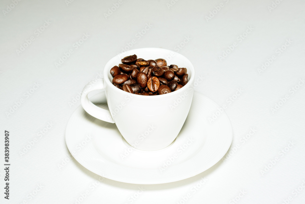 cup of coffee beans cup of coffee beans